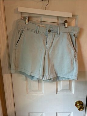 Pilcro and the Letterpress Pale Blue Women's Cotton Shorts